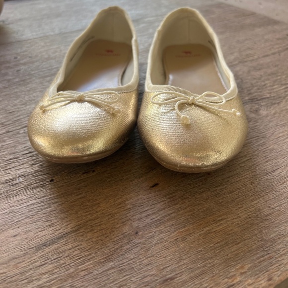 J CREW Crewcuts Women Metallic Gold Ballet Flats - Size K5 / 37 EU / 6.5 US - Picture 6 of 11